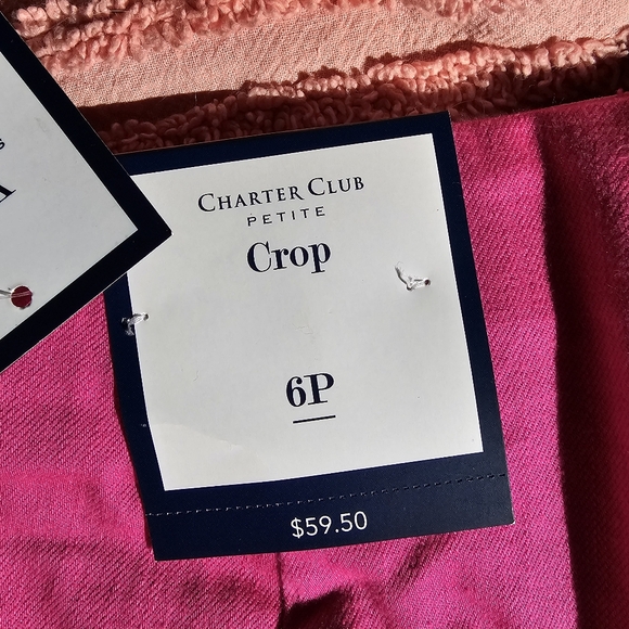 NWT Charter Club Preppy Pink Pants 6P - Picture 6 of 10